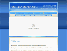 Tablet Screenshot of peninsula-endodontics.com